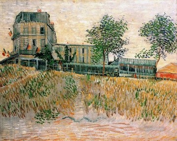  Restaurant Painting - The Restaurant de la Sirene at Asnieres Vincent van Gogh